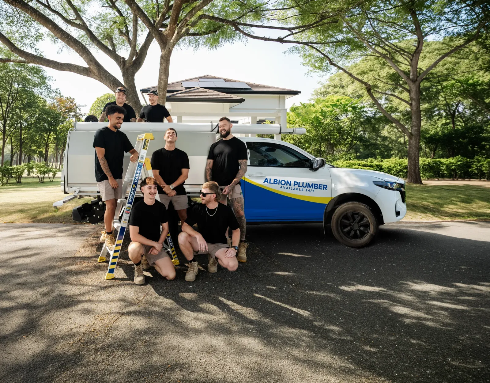 Albion Plumber team and ute